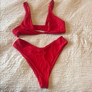 Red Bikini Set